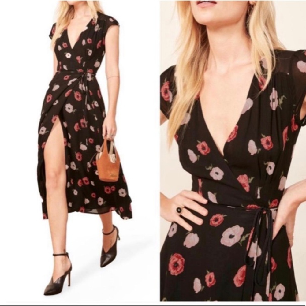 Reformation Carina Wrap Dress
